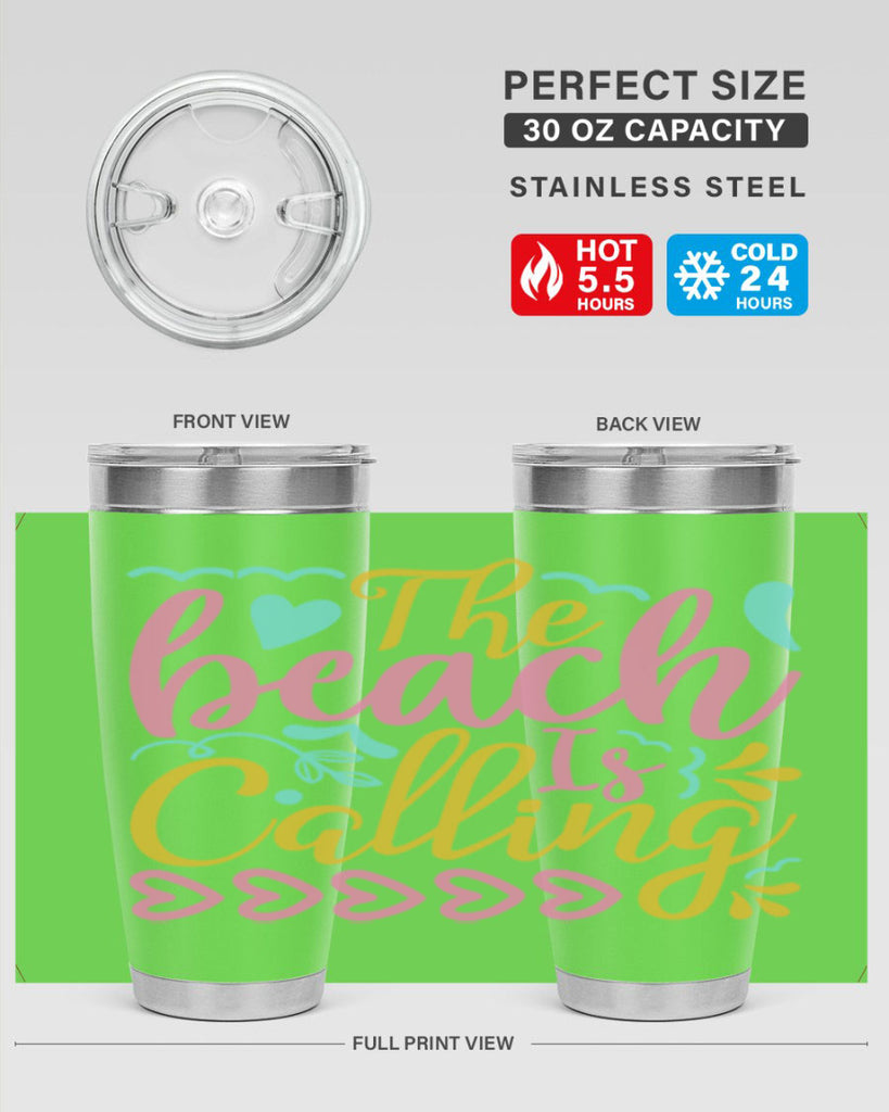 The beach is calling Style 1#- summer- Tumbler