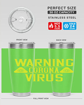 Warning Corona Virus Style 17#- corona virus- Tumbler