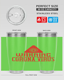 Warning corona virus one Style 18#- corona virus- Tumbler