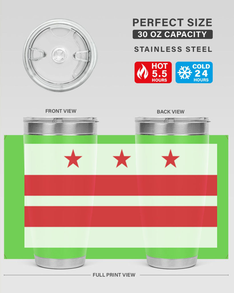 Washington DC 5#- Us Flags- Tumbler