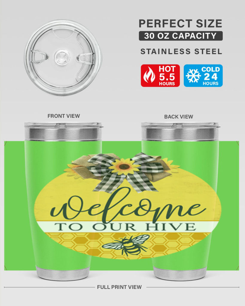 Welcome to our Hive complete yellow Mockup589#- spring- Tumbler