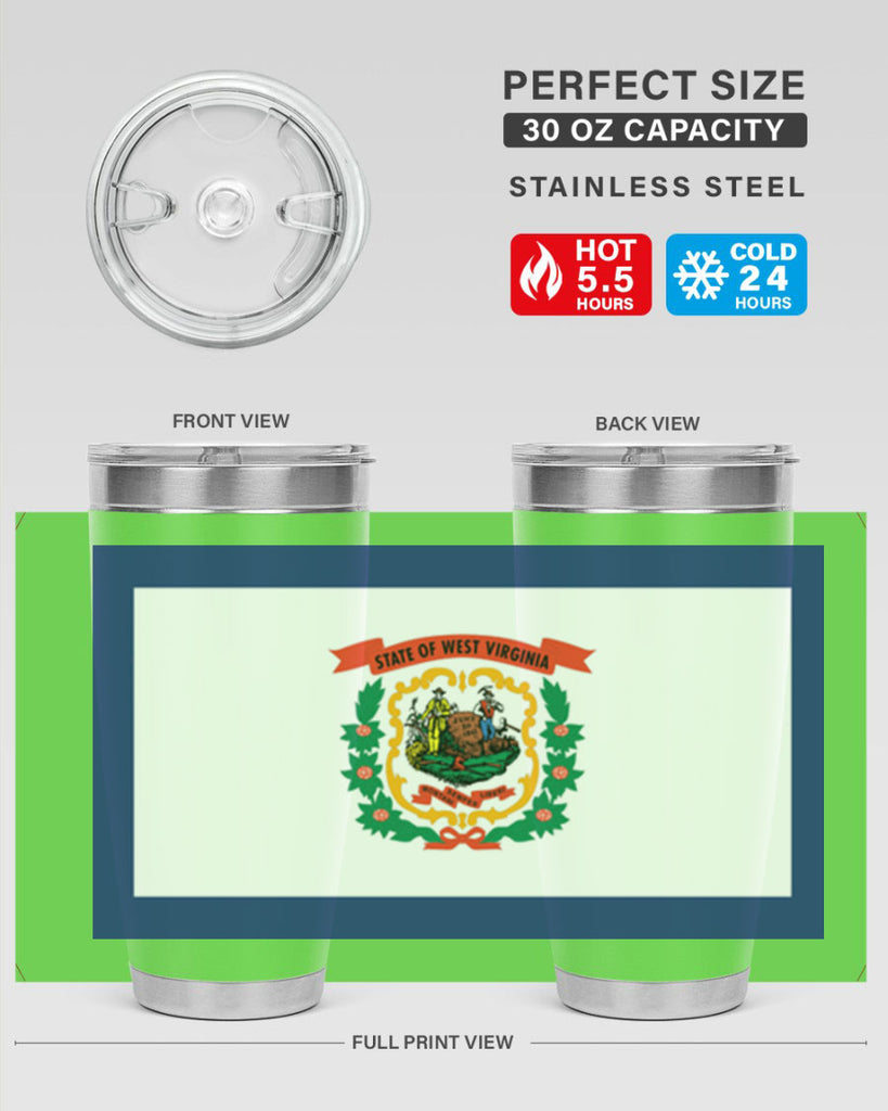 West Virginia 3#- stateflags- Tumbler
