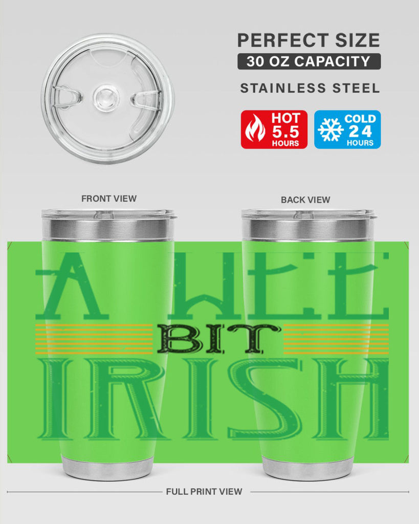 a wee bit irish Style 144#- St Patricks Day- Tumbler