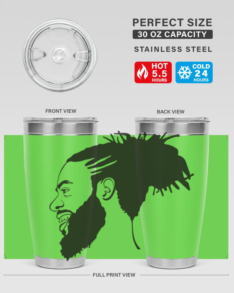 beardman 45#- black men - boys- tumbler