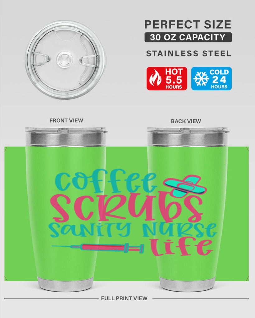 coffee scrubs sanity nurse life Style 390#- nurse- tumbler