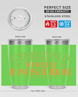 coronavirus inside Style 2#- corona virus- Tumbler