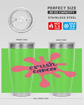 crush cancer Style 18#- breast cancer- Tumbler