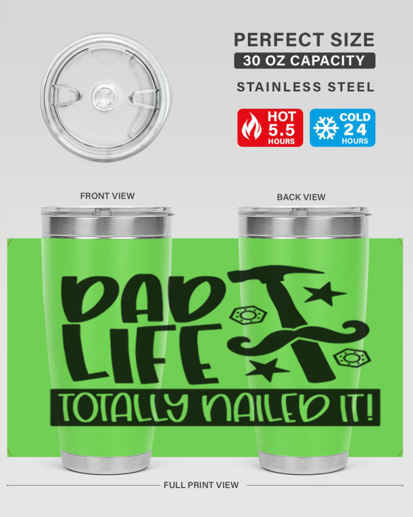 dad life totally nailed it 64#- fathers day- Tumbler
