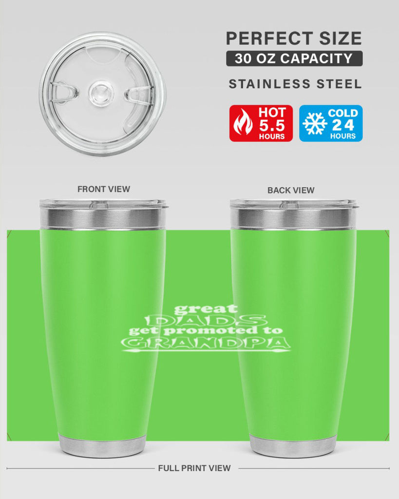 great dads get promoted to 10#- dad- Tumbler