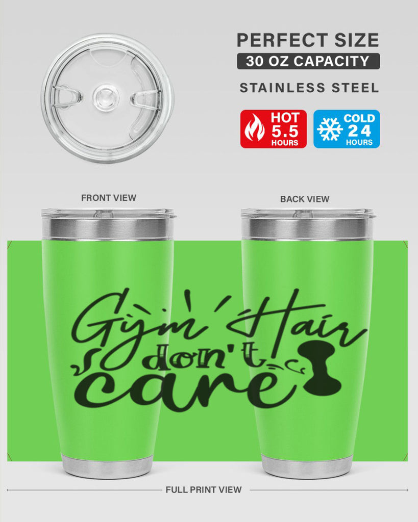 gym hair dont care 43#- gym- Tumbler