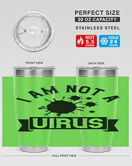 i am not a virus Style 35#- corona virus- Tumbler