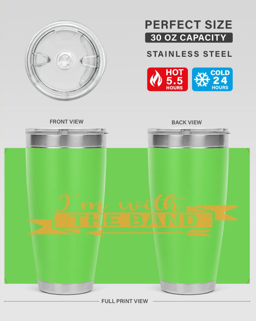 i’m with the band 58#- mardi gras- Tumbler