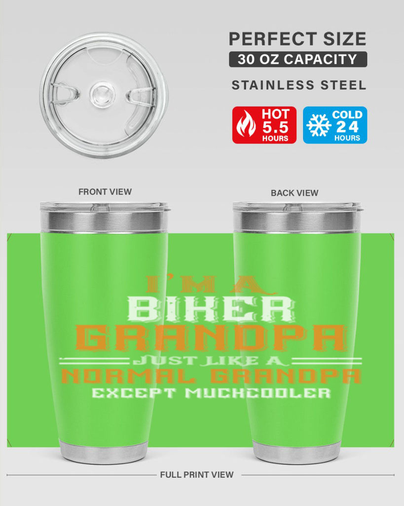 im a biker grandpa just like a normal grandpa except muchcooler 38#- grandpa - papa- Tumbler