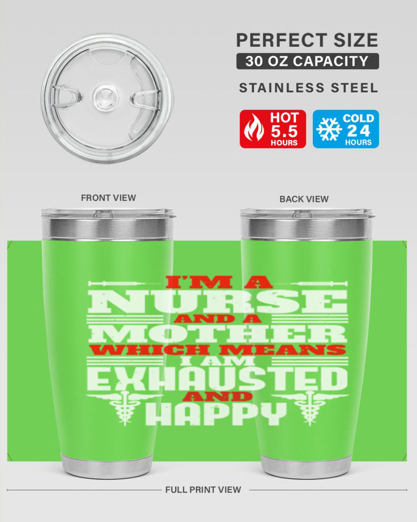im a nurse and a mother Style 312#- nurse- tumbler