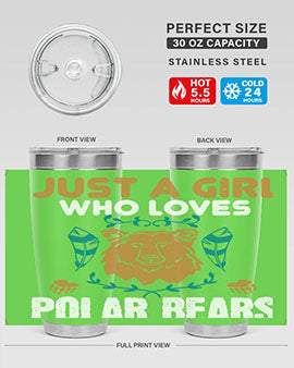 just a girl who loves polar bear 22#- Bears- Tumbler