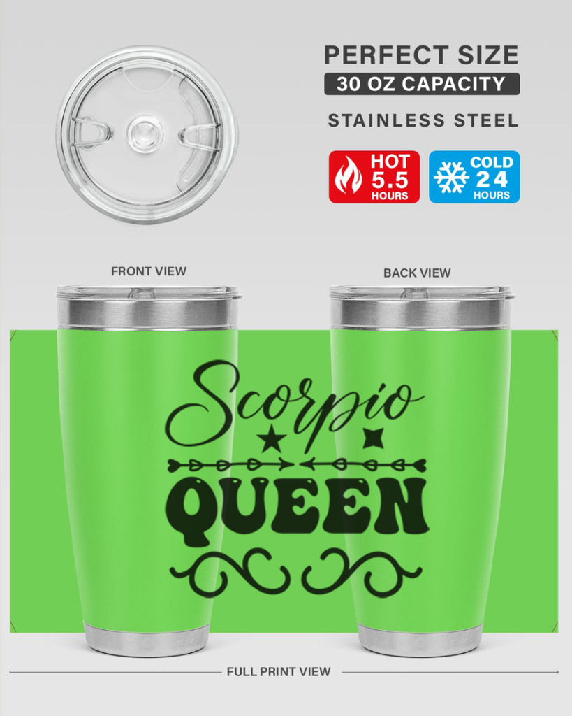 scorpio queen 447#- zodiac- Tumbler