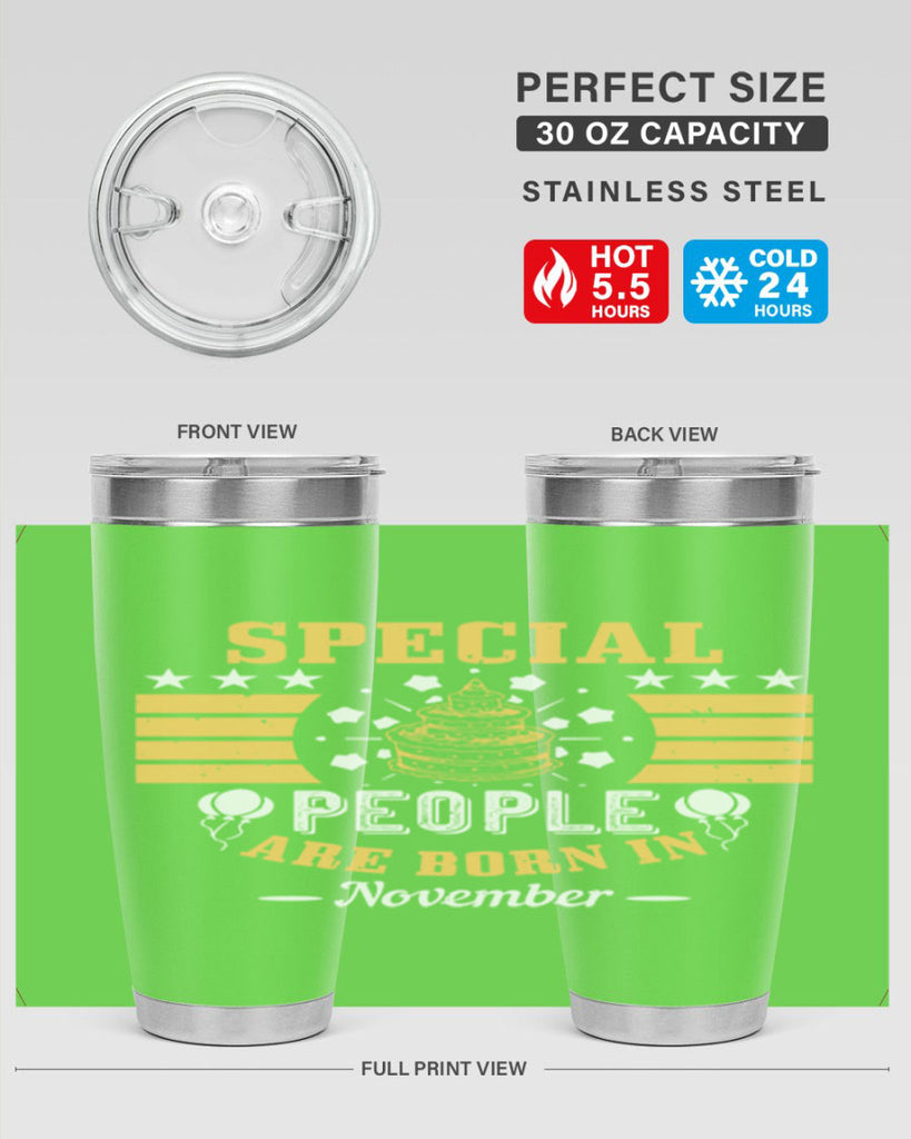special people are born in november Style 38#- birthday- tumbler