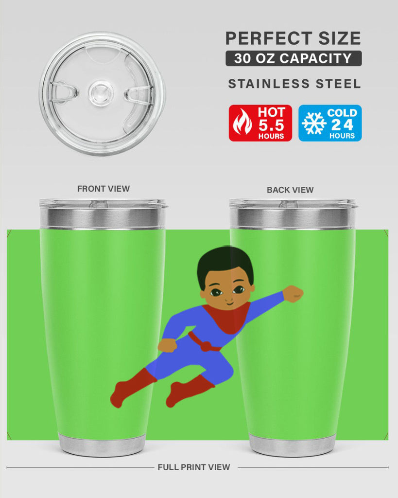 super kid 14#- black men - boys- tumbler