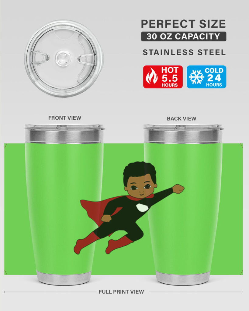 super kid 5#- black men - boys- tumbler