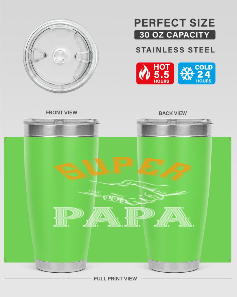 super papa 8#- grandpa - papa- Tumbler