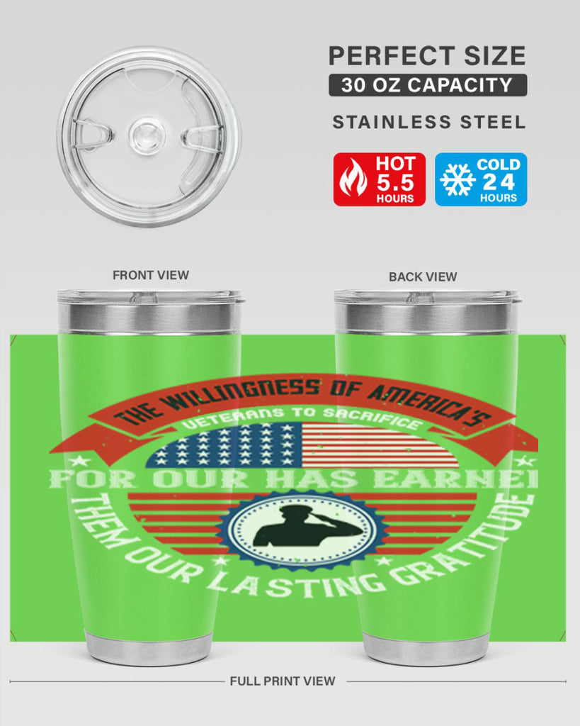 the willingness of americas 88#- Veterns Day- Tumbler