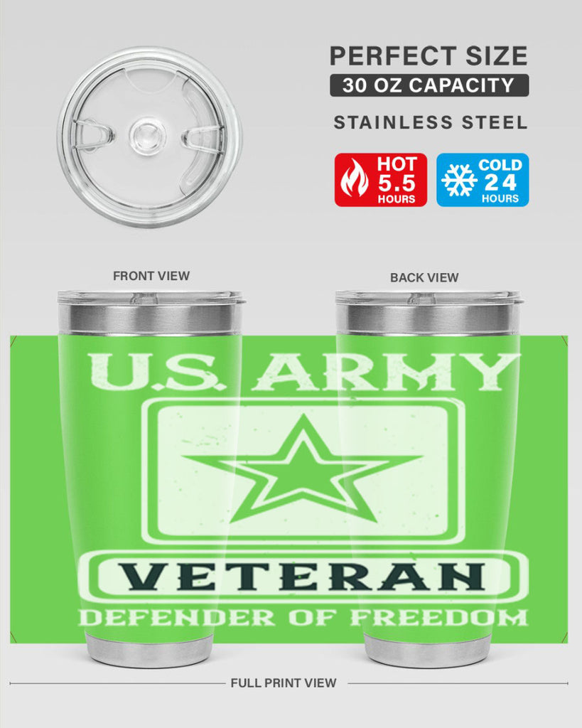 us army veteran defender of freedom 14#- Veterns Day- Tumbler