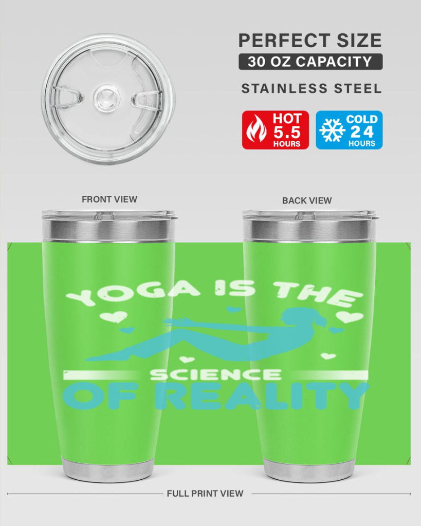yoga is the science of reality 16#- yoga- Tumbler