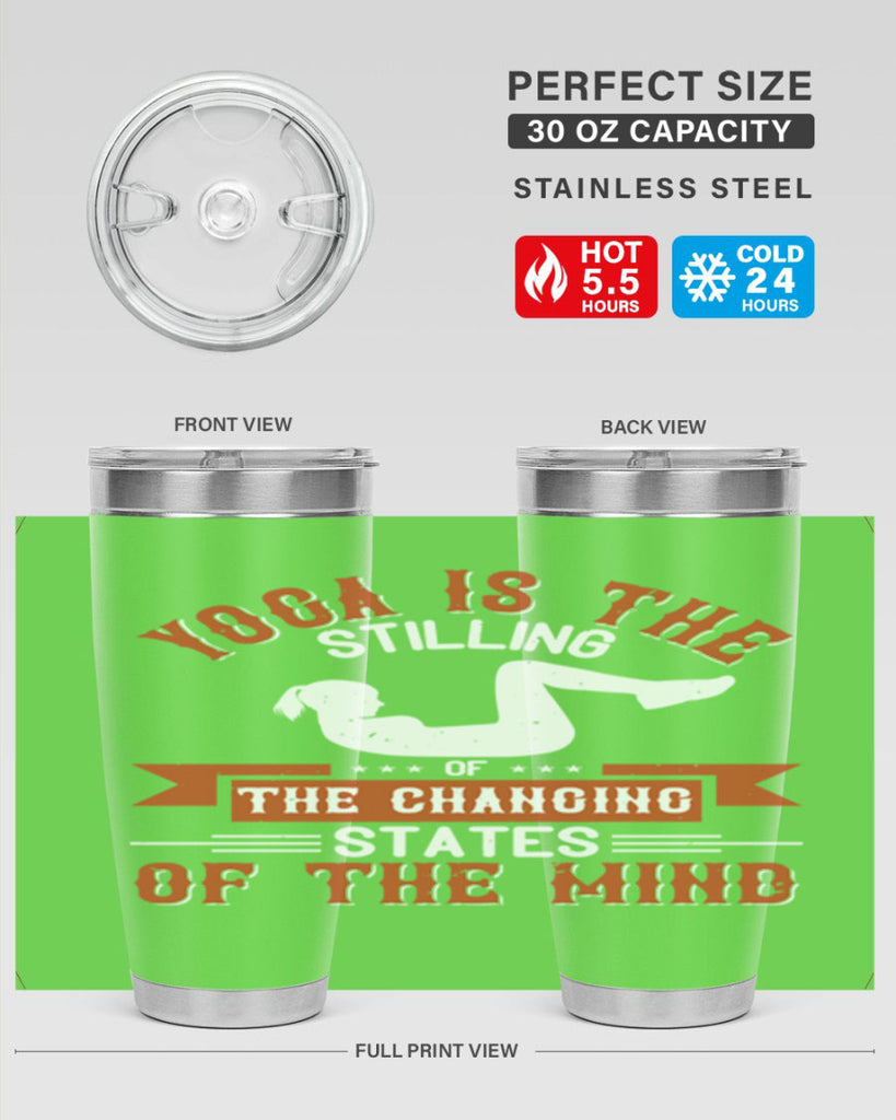 yoga is the stilling of the changing states of the mind 12#- yoga- Tumbler