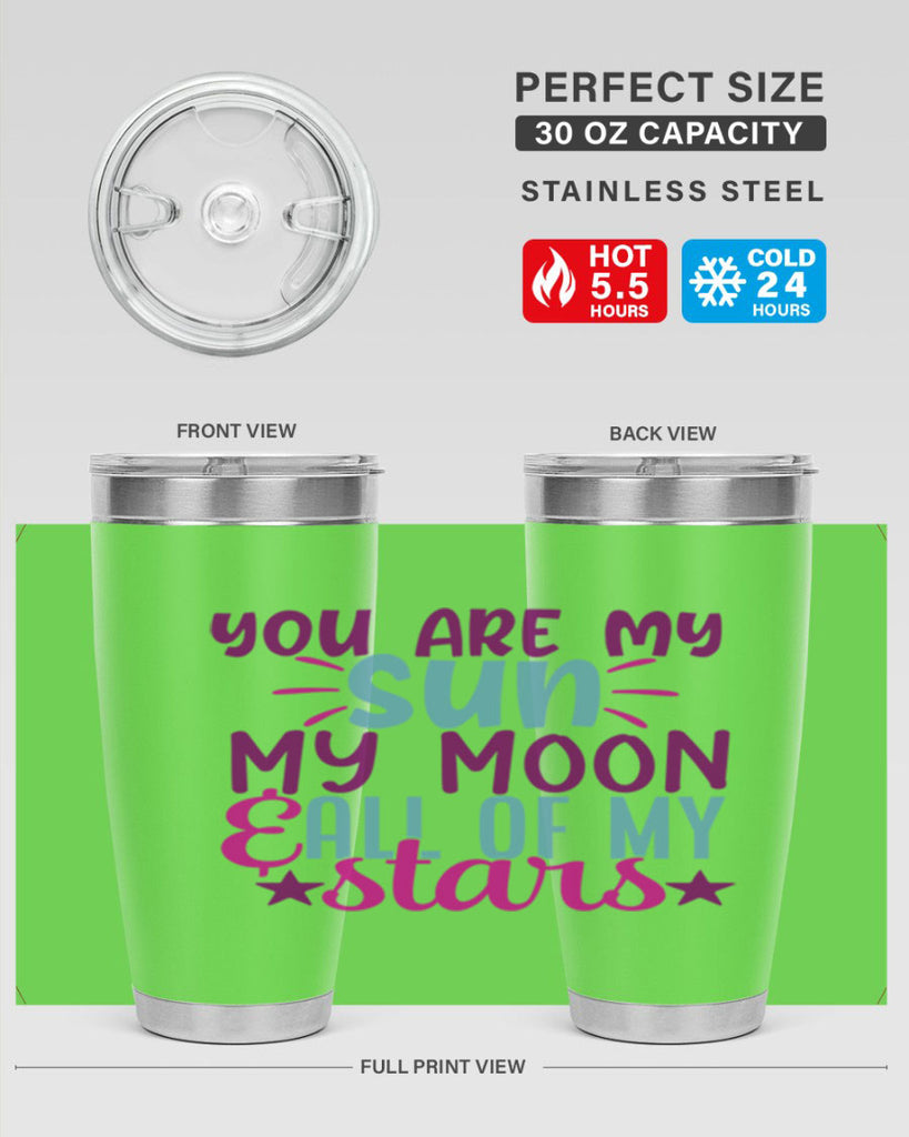 you are my sun my moon all of my stars 5#- family- Tumbler