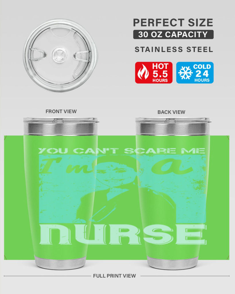 you cant scare me im a nurse Style 8#- medical- tumbler