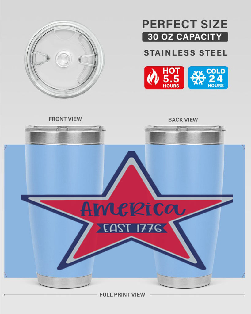 America East Style 144#- Fourt Of July- Tumbler