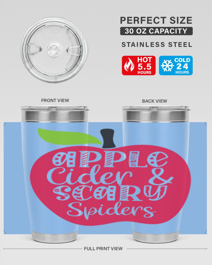 Apple Cider Scary Spiders 10#- fall- Tumbler