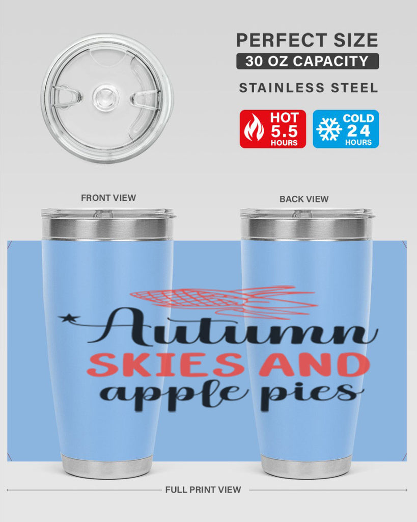 Autumn skies and apple pies 29#- fall- Tumbler