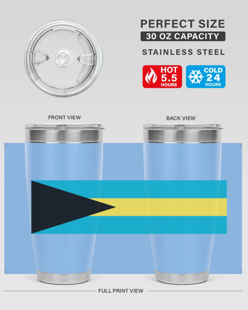 Bahamas 186#- world flags- Tumbler