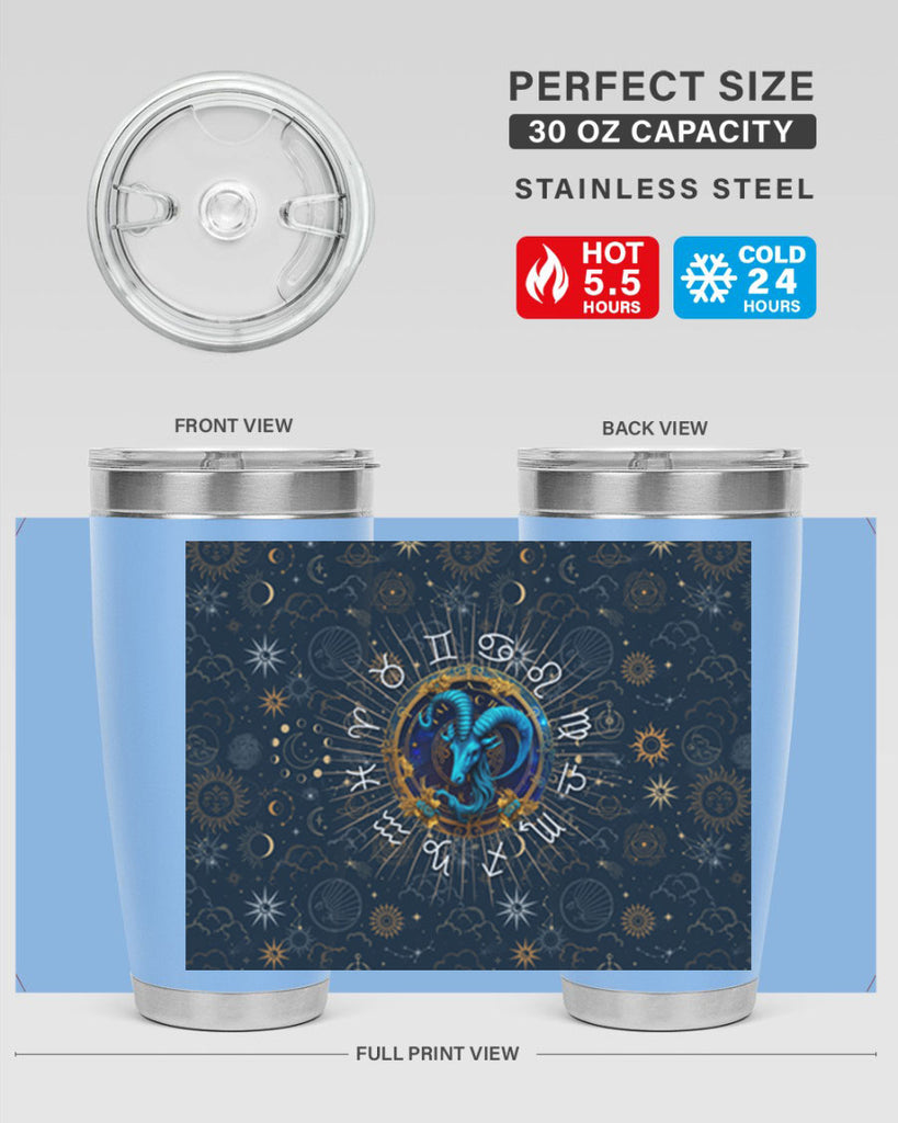 Capricorn Straight 184#- zodiac- Tumbler