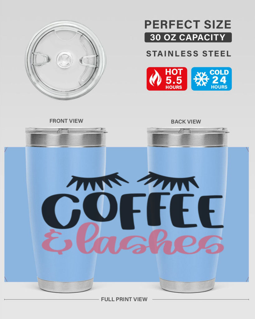 Coffee Lashes Style 110#- make up- Tumbler
