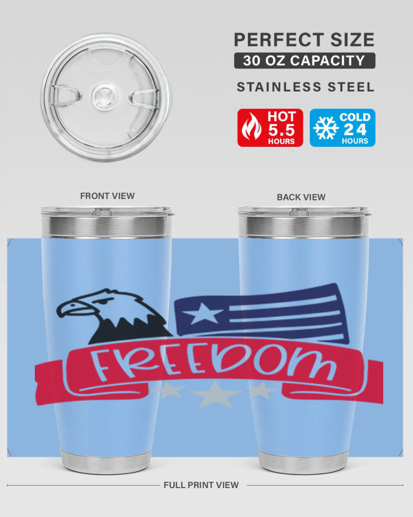Freedom Style 147#- Fourt Of July- Tumbler