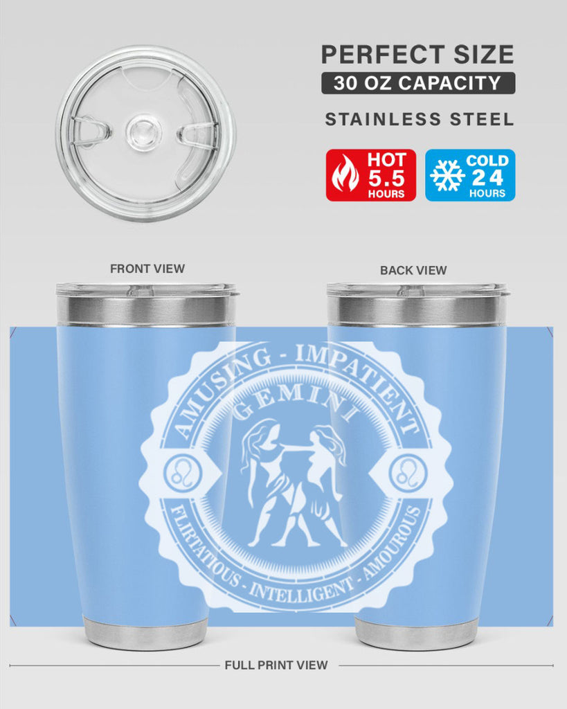 Gemini 12#- zodiac- Tumbler