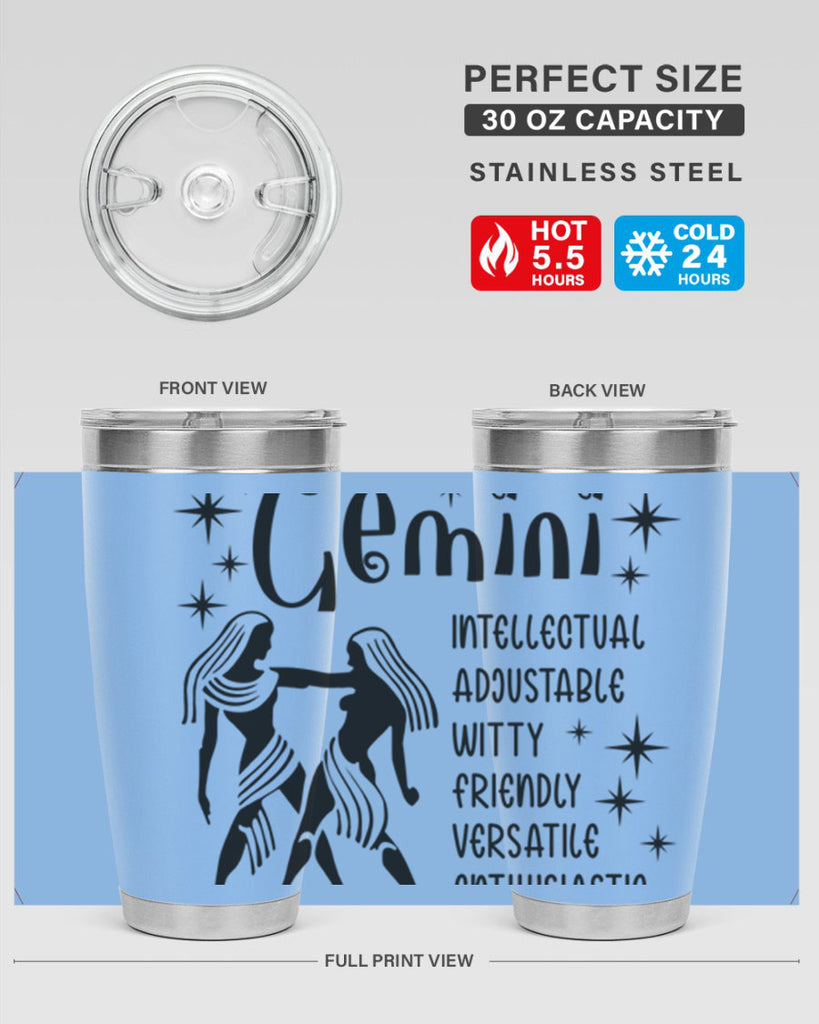 Gemini 217#- zodiac- Tumbler