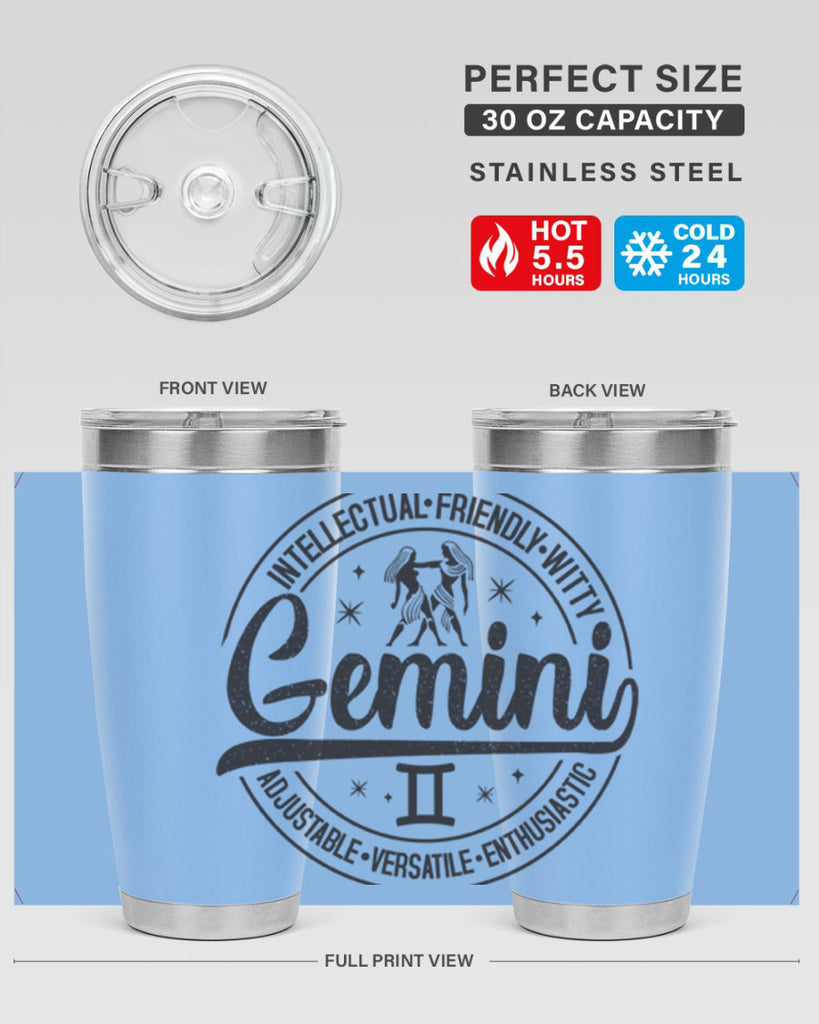 Gemini 225#- zodiac- Tumbler