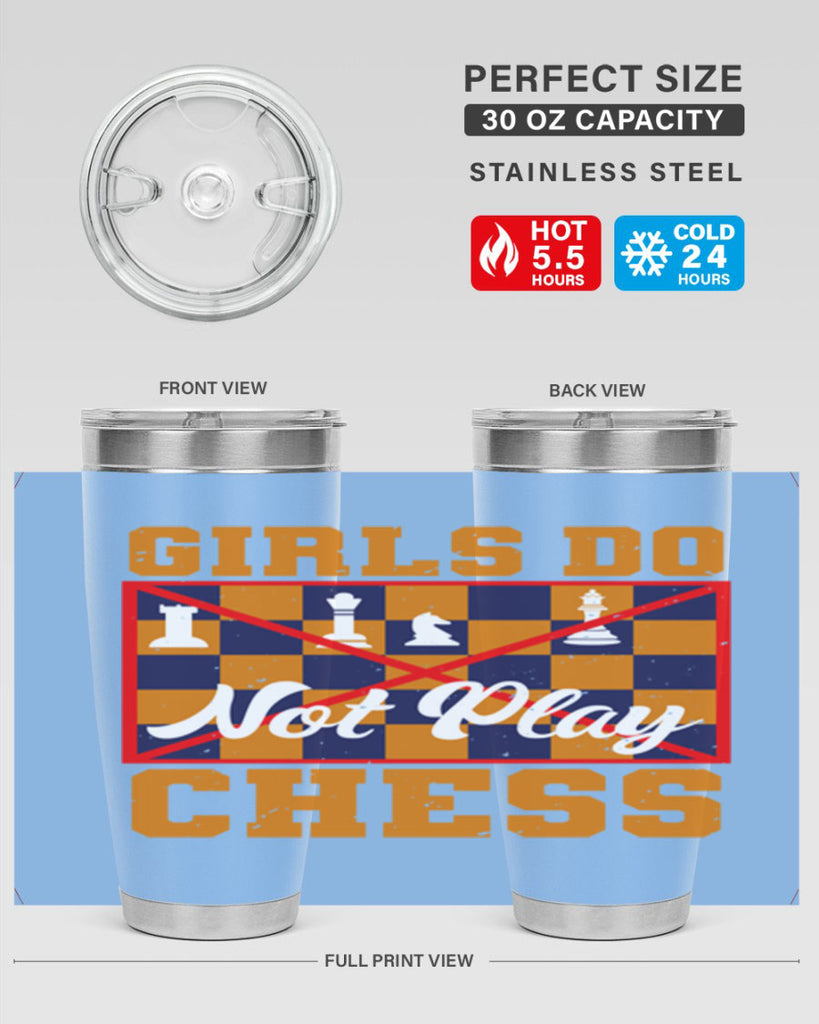 Girls do not play chess 49#- chess- Tumbler