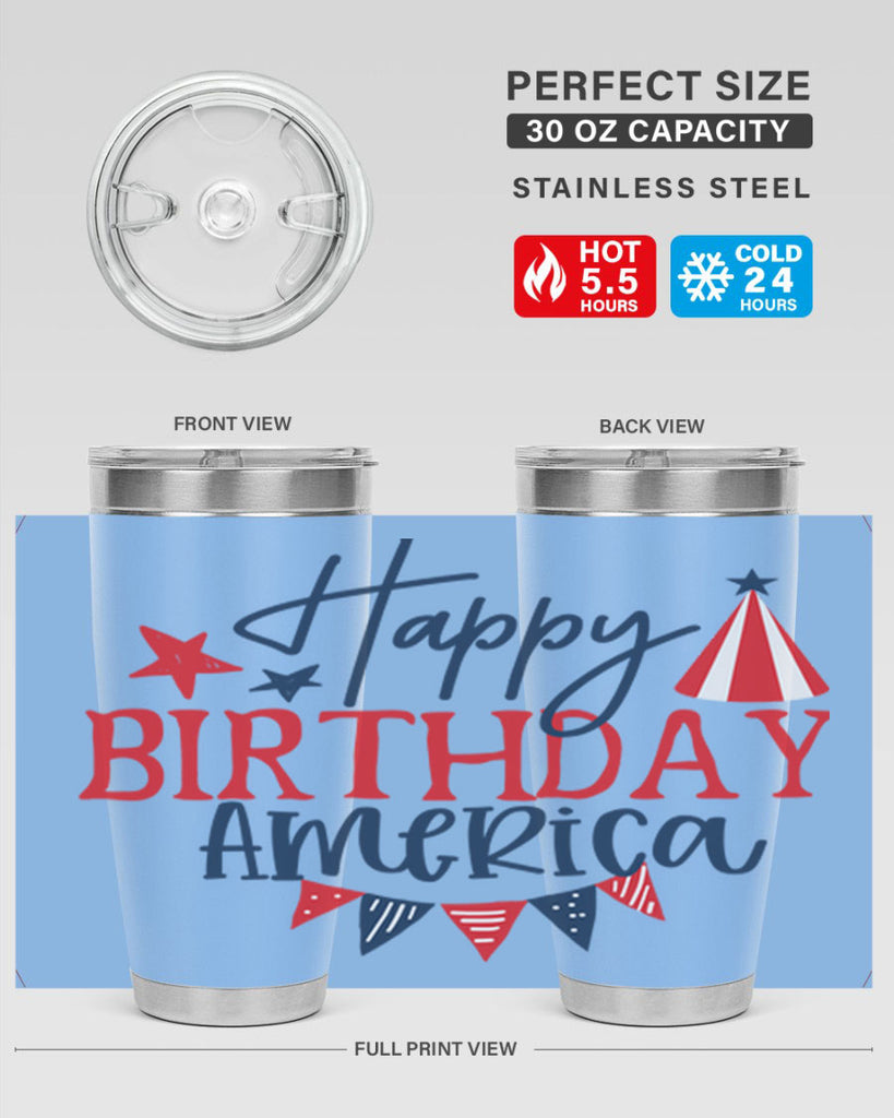 Happy Birthday america Style 30#- Fourt Of July- Tumbler