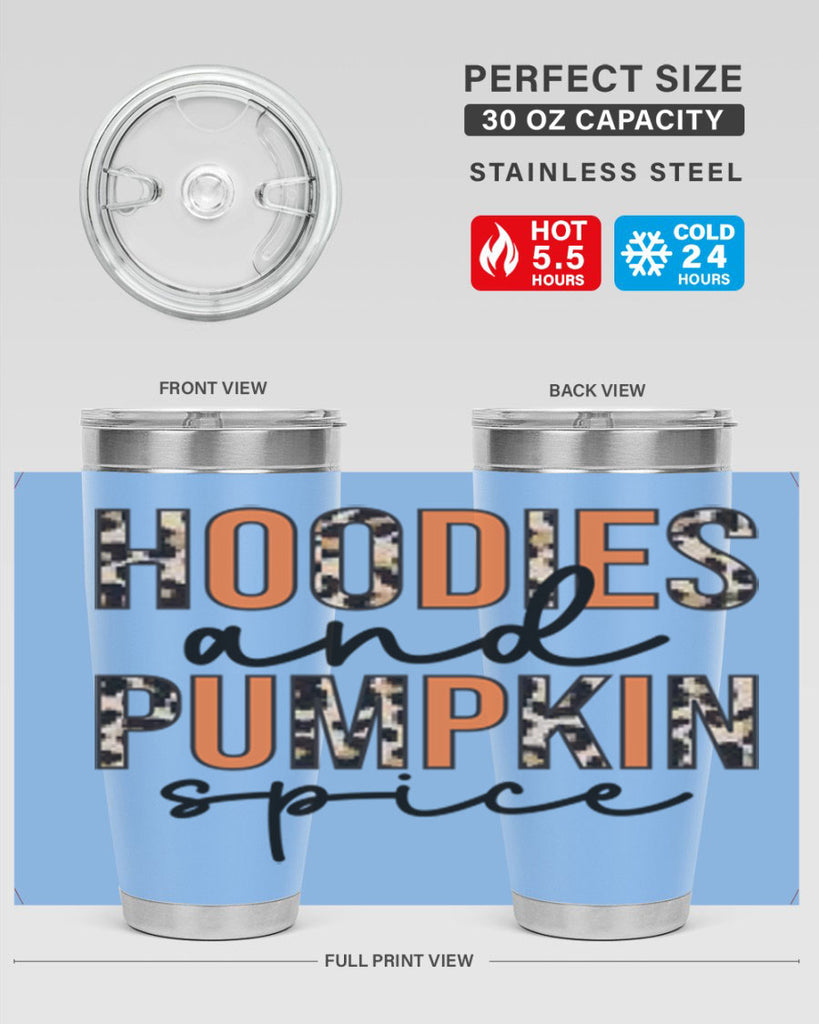 Hoodies and pumpkin spice 317#- fall- Tumbler