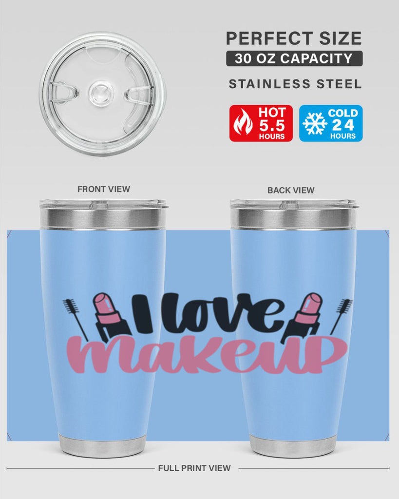 I Love Makeup Style 80#- make up- Tumbler
