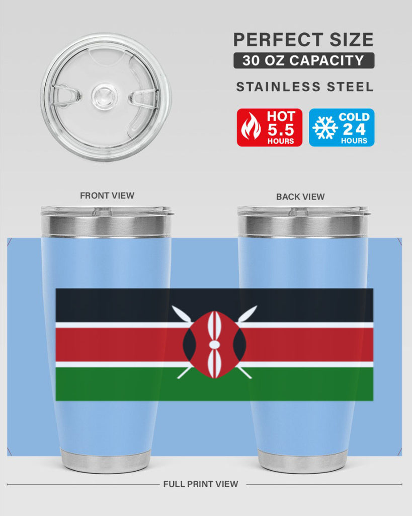 Kenya 110#- world flags- Tumbler