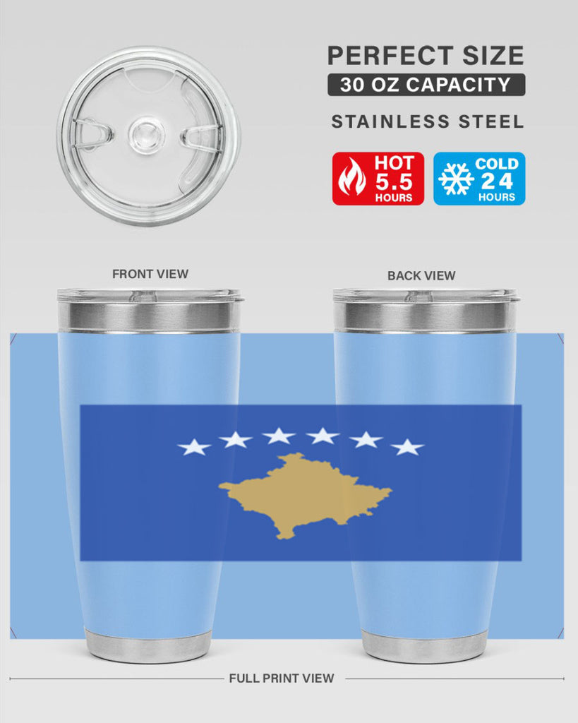 Kosovo 108#- world flags- Tumbler
