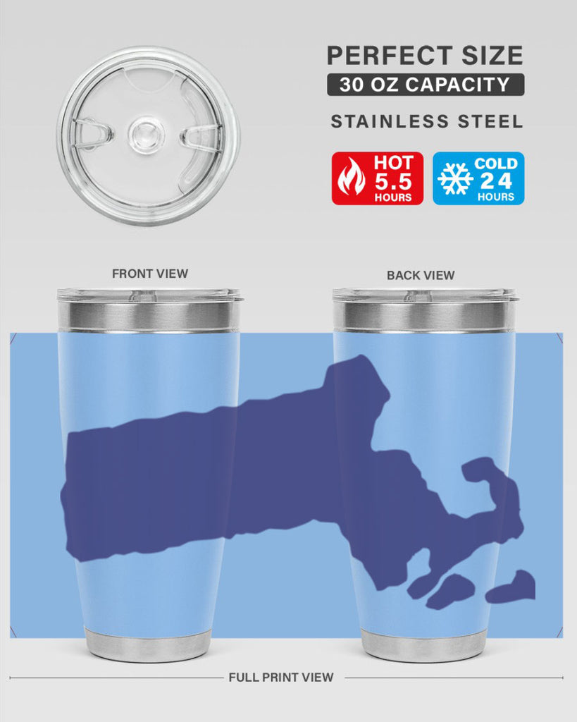 Massachusetts 30#- stateflags- Tumbler