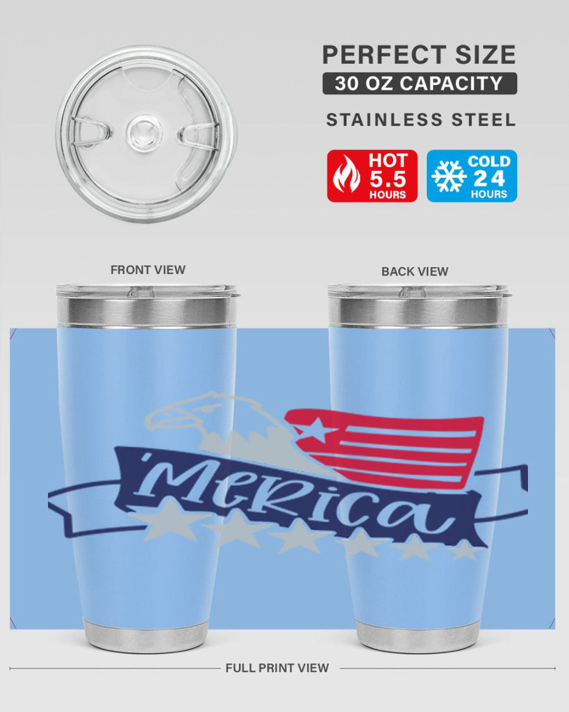 Merica Style 136#- Fourt Of July- Tumbler