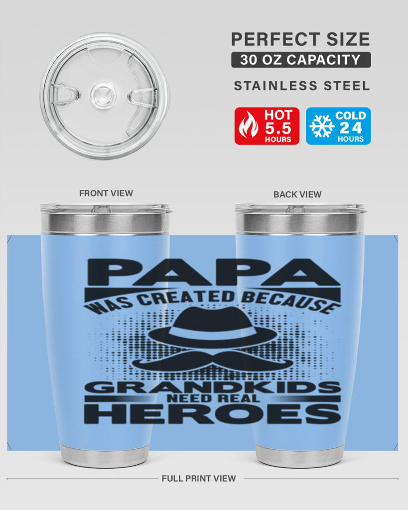 Papa was 126#- grandpa - papa- Tumbler