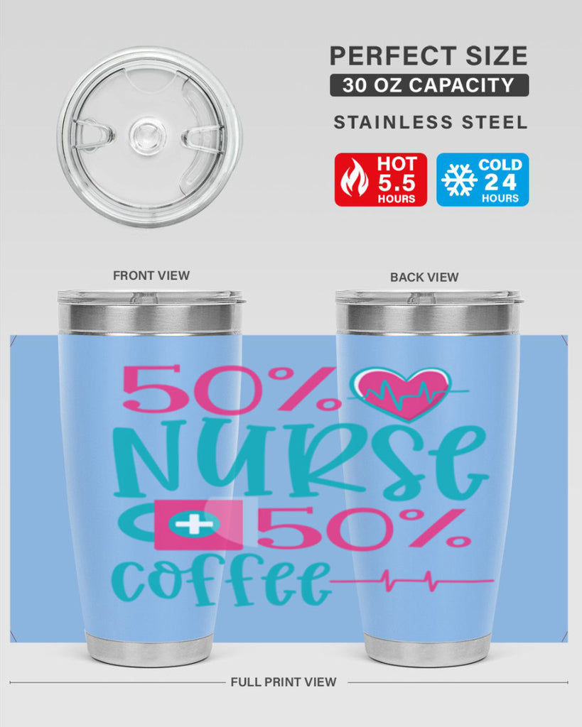Percent Nurse Percent Coffee Style 395#- nurse- tumbler